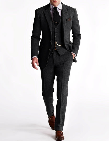 Desmond - Φορμάλ τριμερής τουίντ σμόκιν για άνδρες