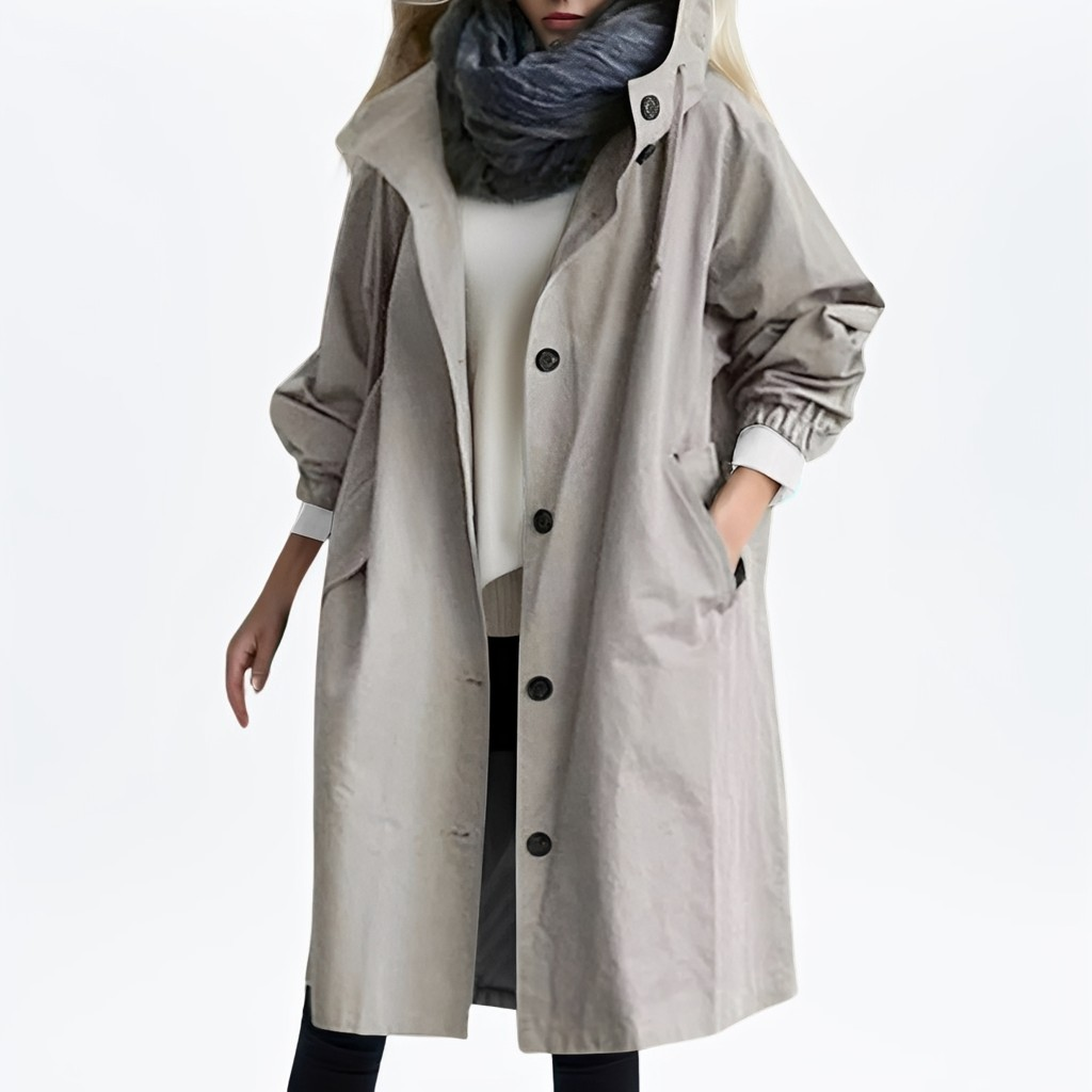 Shawna - Μακριά, αδιάβροχη κουκούλα για γυναίκες