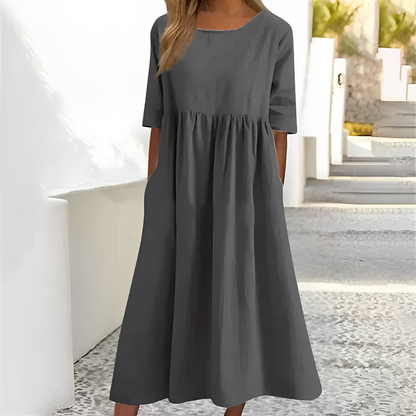Niva – Robe midi aérienne pour les journées chaudes