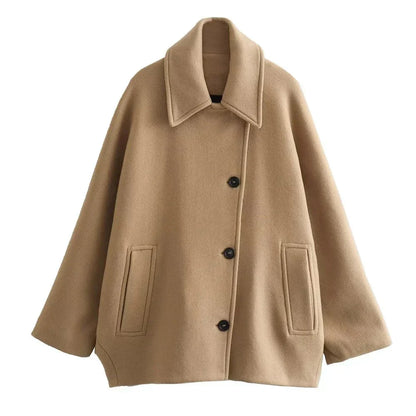 Malia - Women's Coat Made of Cashmere Wool