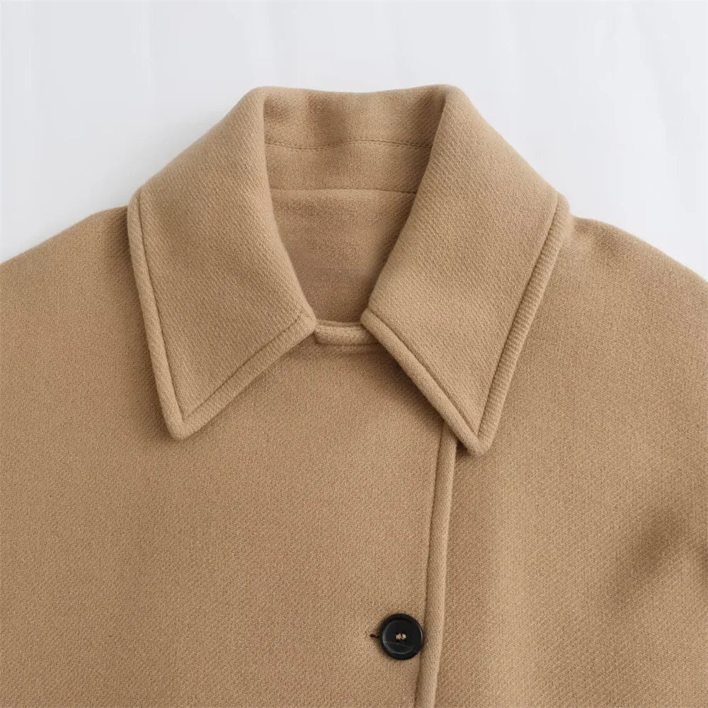 Malia - Women's Coat Made of Cashmere Wool