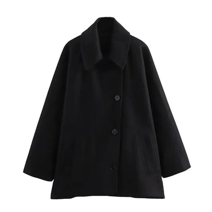 Malia - Women's Coat Made of Cashmere Wool