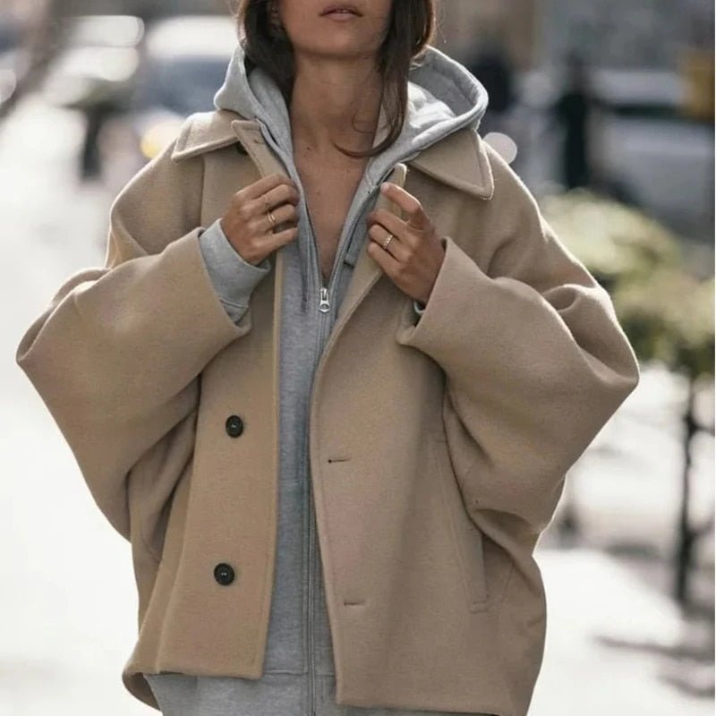 Malia - Women's Coat Made of Cashmere Wool