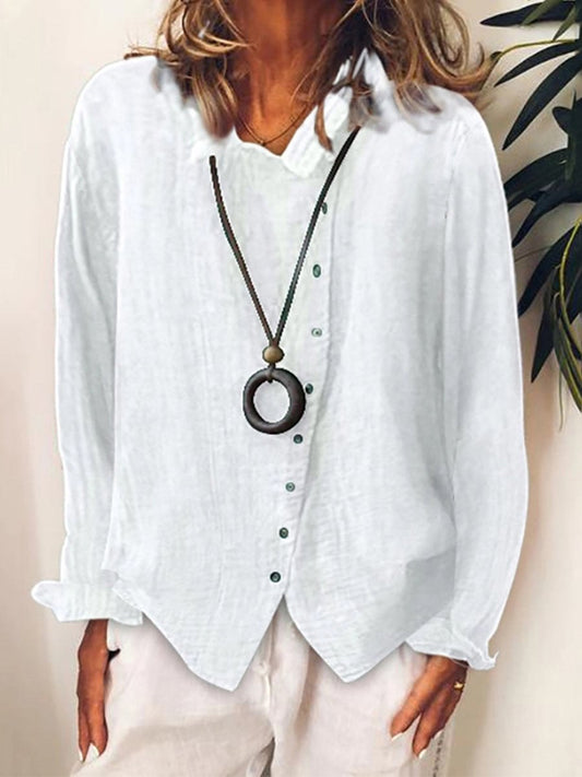 Liv – Long Casual Linen Shirt
