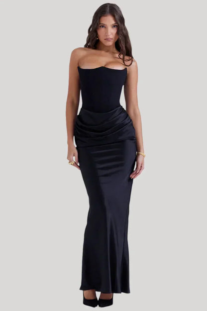 Elisabeth - Maxi dress with bare shoulders for an elegant look