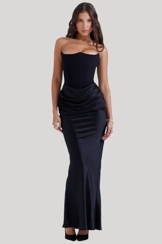 Elisabeth - Maxi dress with bare shoulders for an elegant look