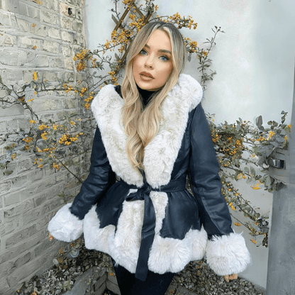 Hollis - Elegant faux fur coat for women