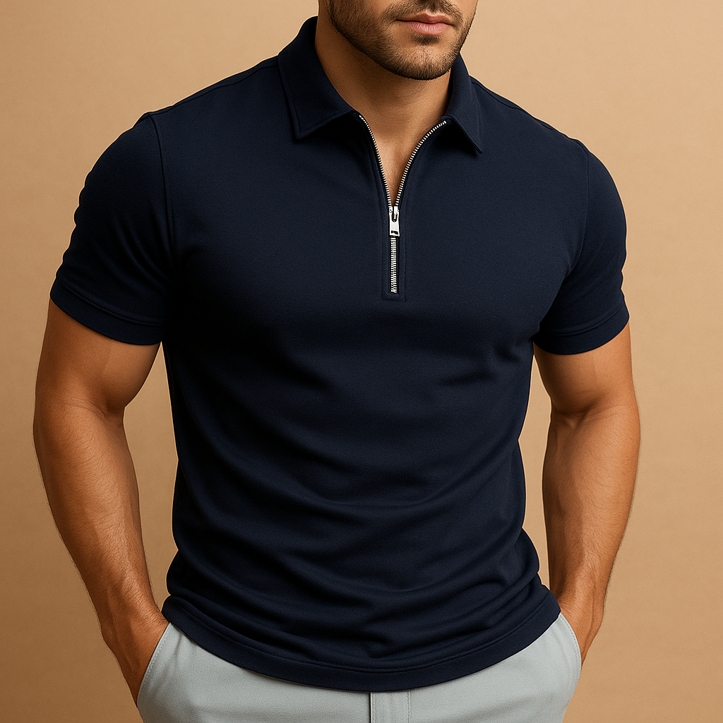 Hugo – Modern Polo with Zipper