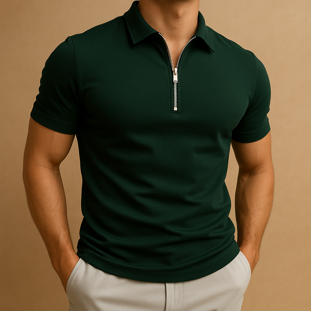 Hugo – Modern Polo with Zipper