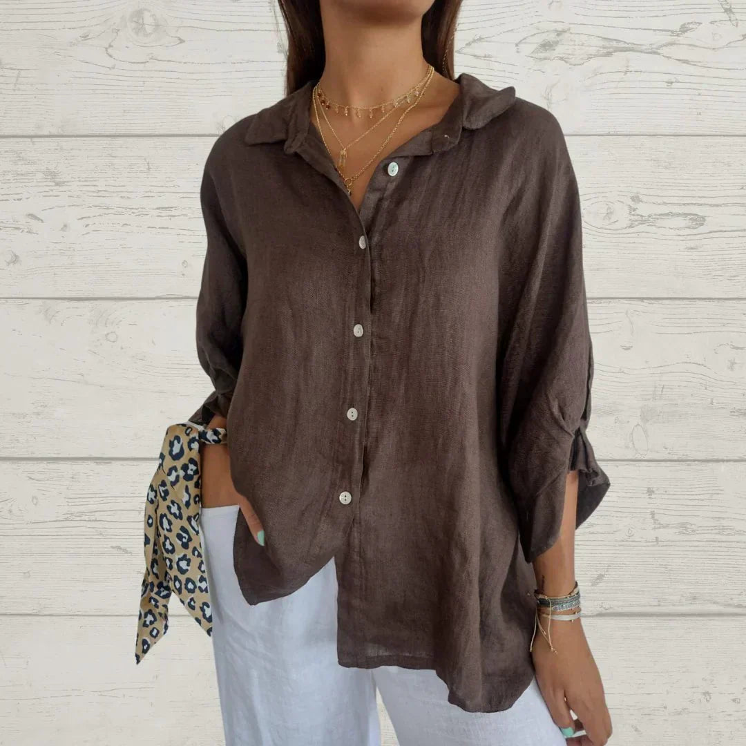 Madison - Elegant blouse with a classic design and buttons