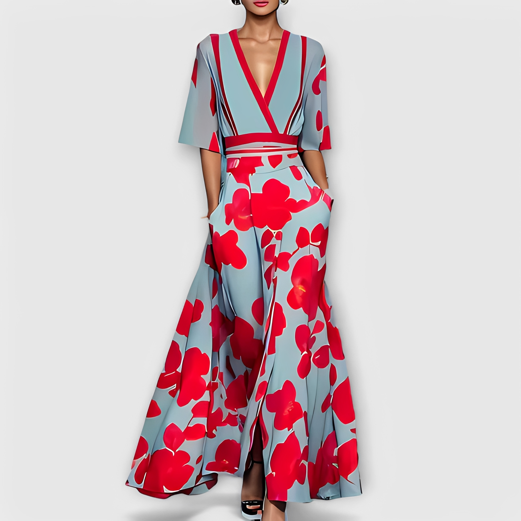 Merlin - Elegant floral dress for women