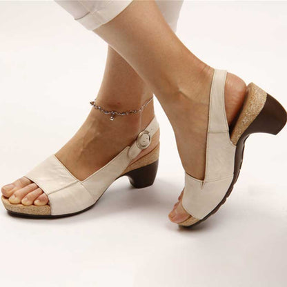 Victoria - Orthopedic sandals with heel